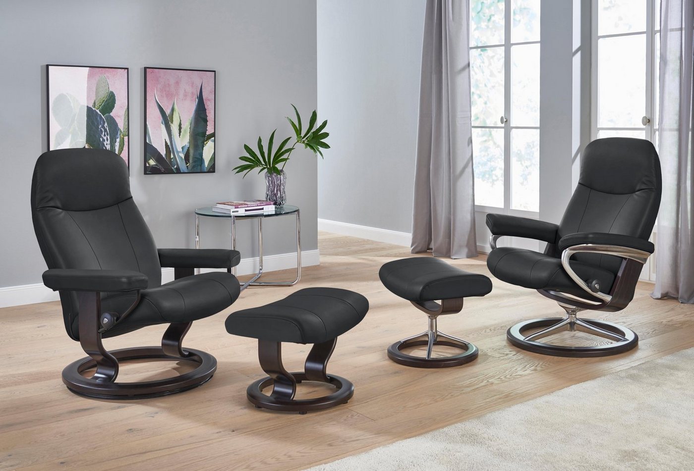 Stressless® Relaxsessel Garda, mit Classic Base, Größe M, Gestell Wenge von Stressless®