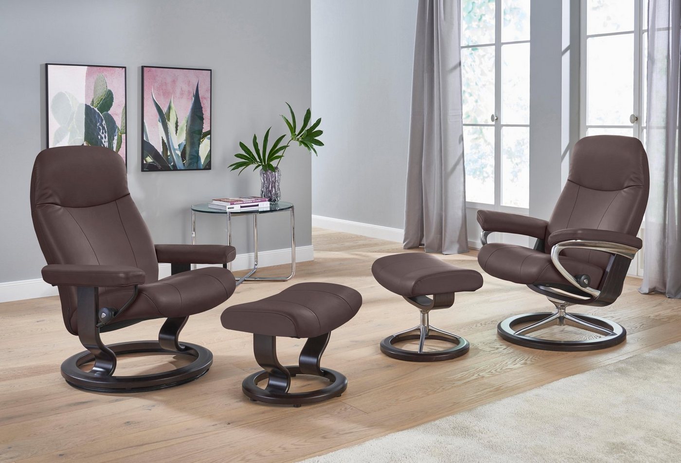 Stressless® Relaxsessel Garda, mit Classic Base, Größe M, Gestell Wenge von Stressless®