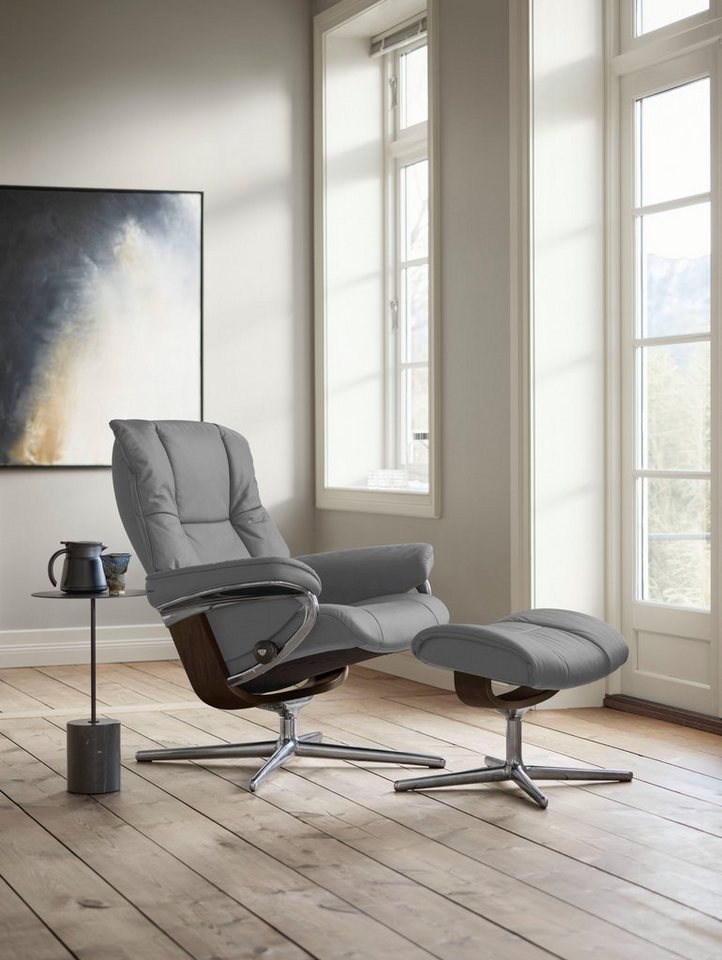 Stressless® Relaxsessel Mayfair, mit Cross Base, Größe S, M & L, Holzakzent Braun von Stressless®