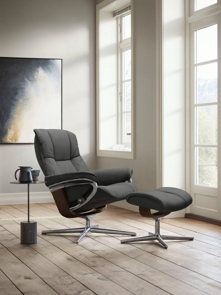 Stressless® Relaxsessel Mayfair, mit Cross Base, Größe S, M & L, Holzakzent Braun von Stressless®