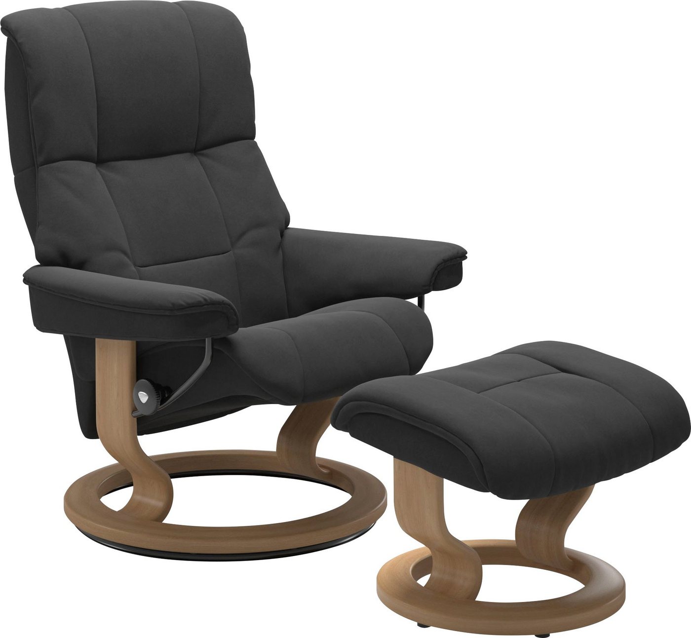 Stressless® Relaxsessel Mayfair (Set, Relaxsessel mit Hocker), mit Hocker, mit Classic Base, Größe S, M & L, Gestell Eiche von Stressless®