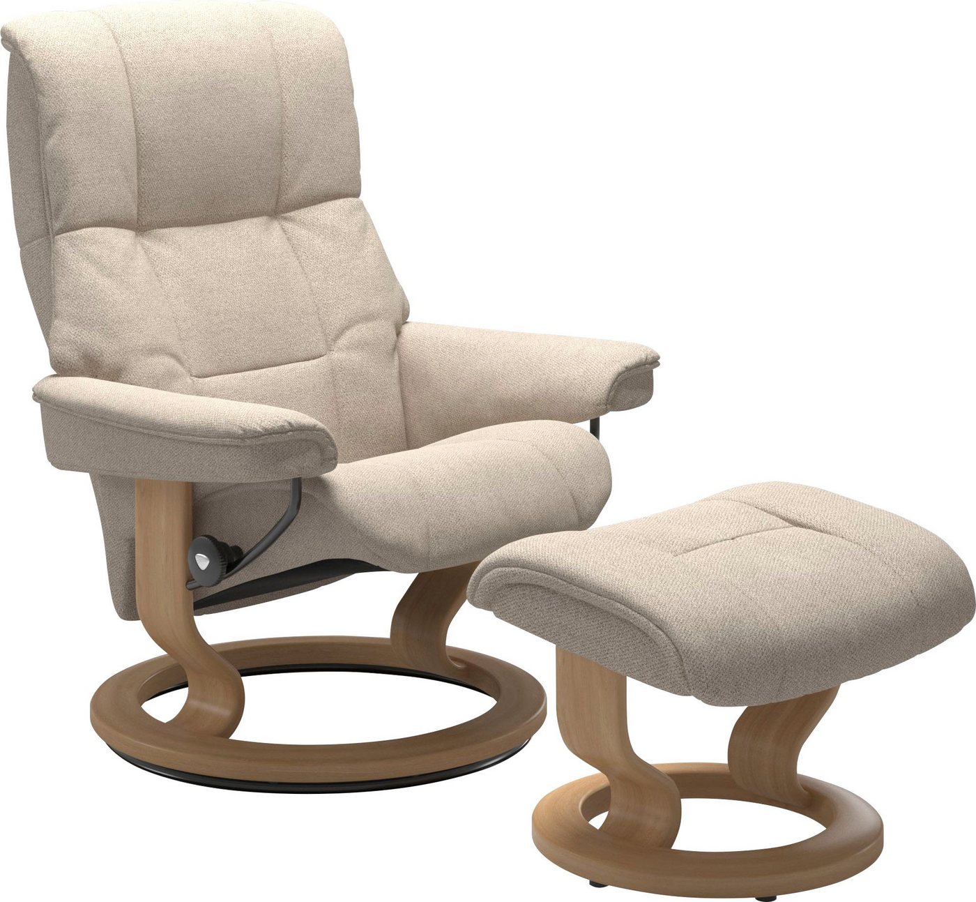 Stressless® Relaxsessel Mayfair (Set, Relaxsessel mit Hocker), mit Hocker, mit Classic Base, Größe S, M & L, Gestell Eiche von Stressless®