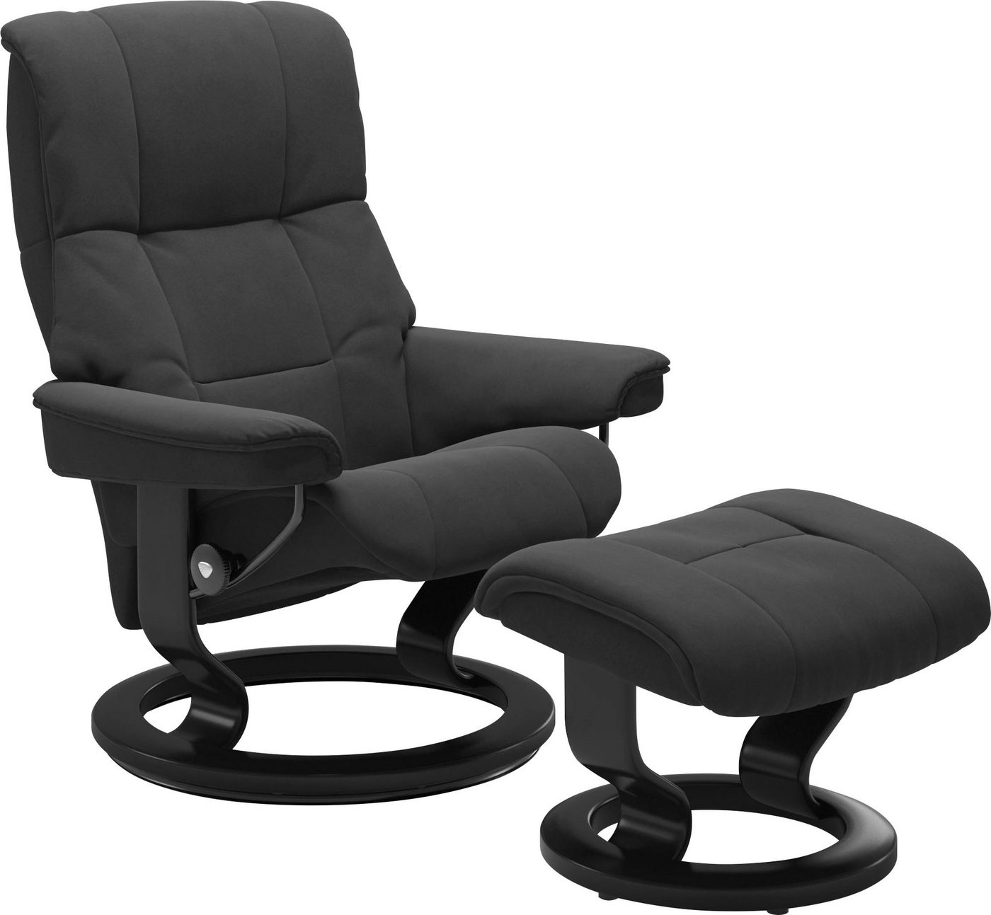 Stressless® Relaxsessel Mayfair (Set, Relaxsessel mit Hocker), mit Hocker, mit Classic Base, Größe S, M & L, Gestell Schwarz von Stressless®