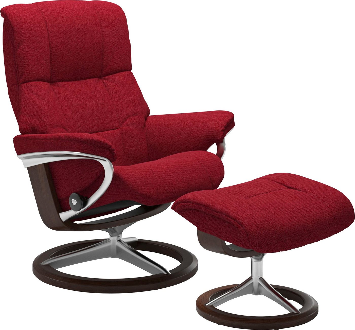 Stressless® Relaxsessel Mayfair (Set, Relaxsessel mit Hocker), mit Hocker, mit Signature Base, Größe S, M & L, Gestell Braun von Stressless®