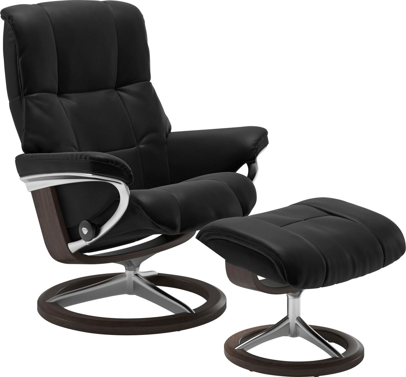 Stressless® Relaxsessel Mayfair (Set, Relaxsessel mit Hocker), mit Hocker, mit Signature Base, Größe S, M & L, Gestell Wenge von Stressless®