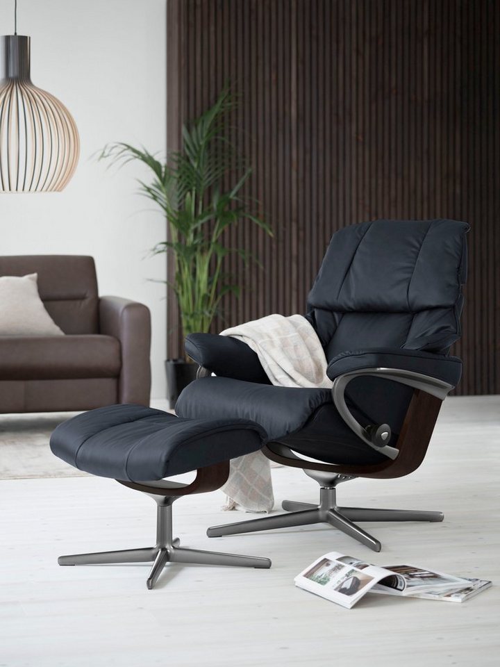 Stressless® Relaxsessel Reno, mit Cross Base, Größe S, M & L, Holzakzent Braun von Stressless®