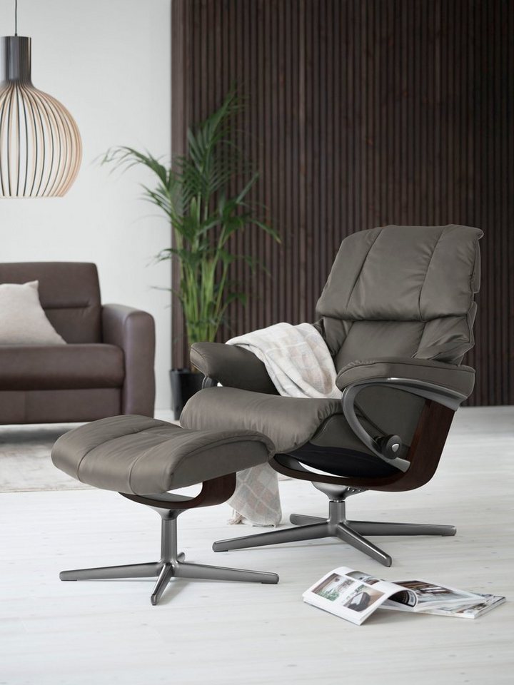 Stressless® Relaxsessel Reno, mit Cross Base, Größe S, M & L, Holzakzent Braun von Stressless®