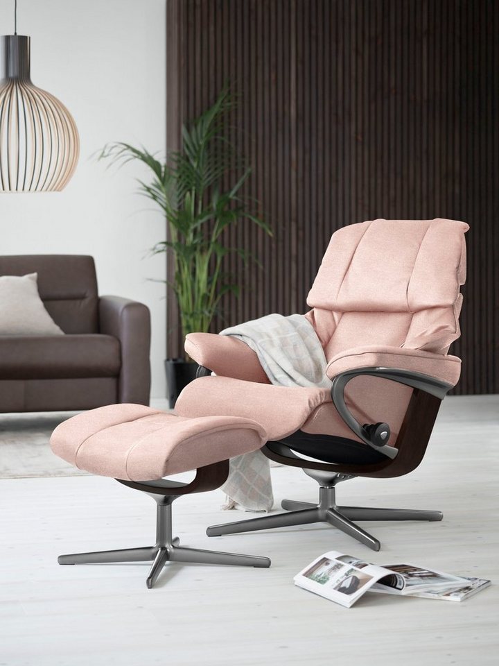 Stressless® Relaxsessel Reno, mit Cross Base, Größe S, M & L, Holzakzent Braun von Stressless®