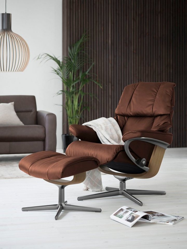 Stressless® Relaxsessel Reno, mit Cross Base, Größe S, M & L, Holzakzent Eiche von Stressless®