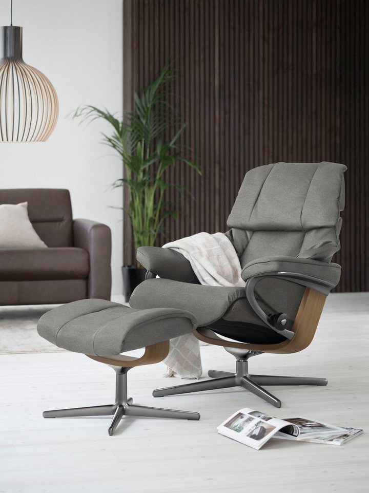 Stressless® Relaxsessel Reno, mit Cross Base, Größe S, M & L, Holzakzent Eiche von Stressless®