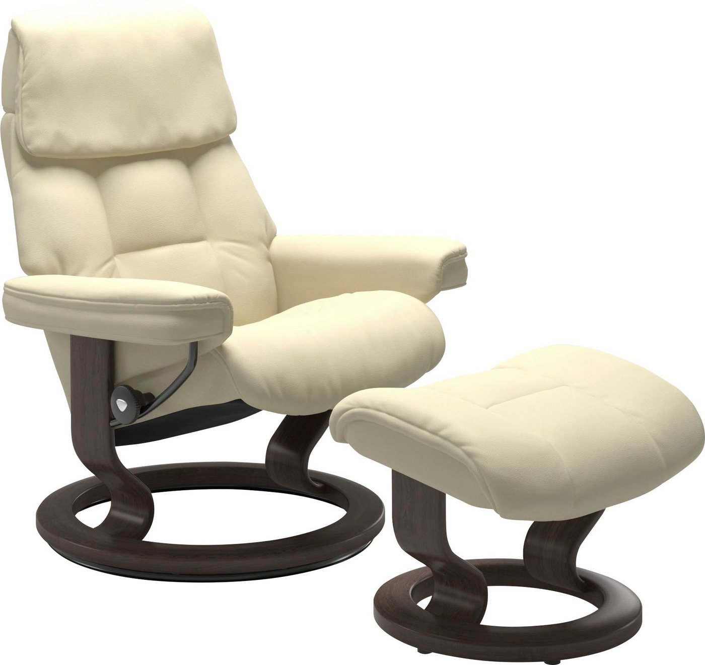 Stressless® Relaxsessel Ruby (Set), mit Classic Base, Größe L, Gestell Eiche, Wenge, Braun & Schwarz von Stressless®