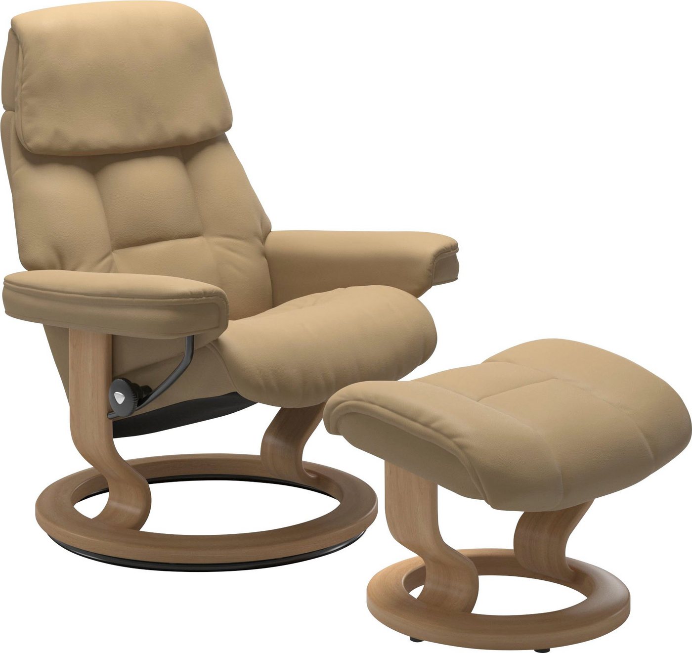 Stressless® Relaxsessel Ruby (Set), mit Classic Base, Größe L, Gestell Eiche, Wenge, Braun & Schwarz von Stressless®