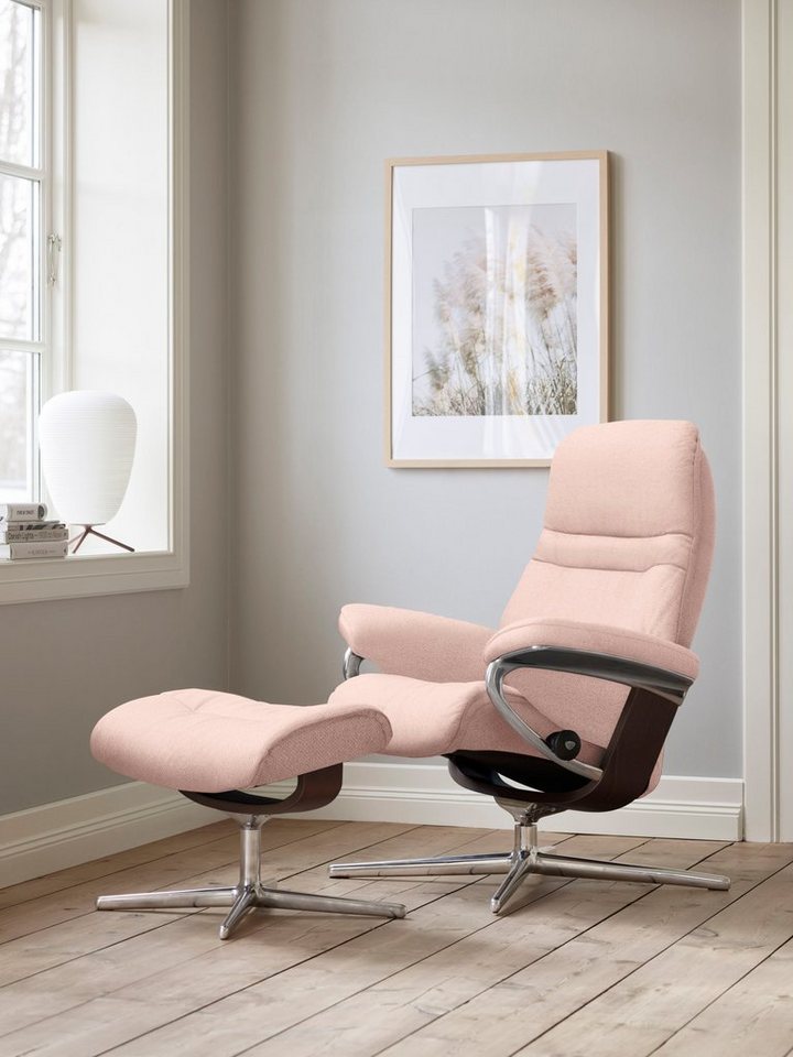 Stressless® Relaxsessel Sunrise, mit Cross Base, Größe S, M & L, Holzakzent Braun von Stressless®