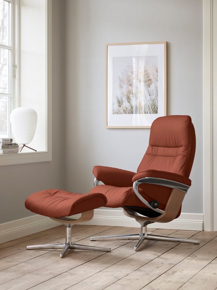 Stressless® Relaxsessel Sunrise, mit Cross Base, Größe S, M & L, Holzakzent Eiche von Stressless®