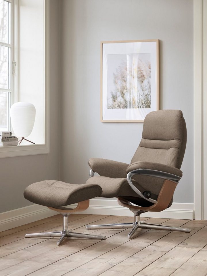 Stressless® Relaxsessel Sunrise, mit Cross Base, Größe S, M & L, Holzakzent Eiche von Stressless®