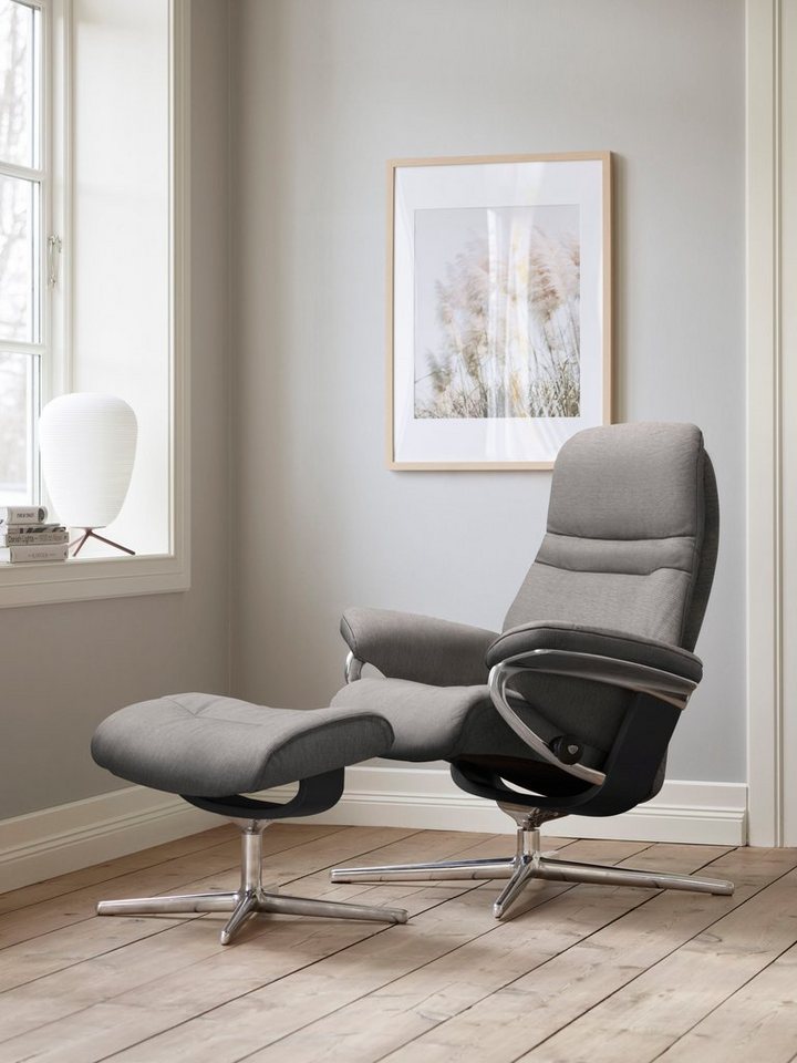 Stressless® Relaxsessel Sunrise, mit Cross Base, Größe S, M & L, Holzakzent Schwarz von Stressless®