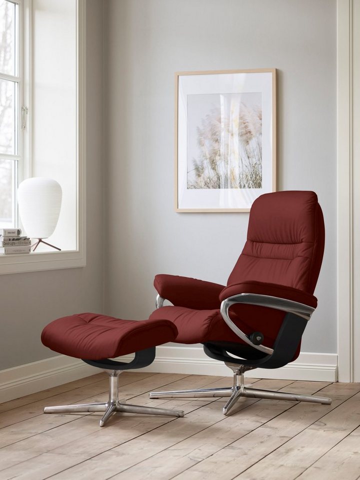 Stressless® Relaxsessel Sunrise, mit Cross Base, Größe S, M & L, Holzakzent Schwarz von Stressless®