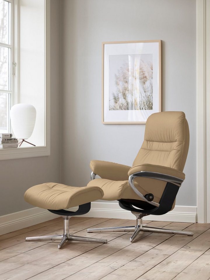 Stressless® Relaxsessel Sunrise, mit Cross Base, Größe S, M & L, Holzakzent Schwarz von Stressless®