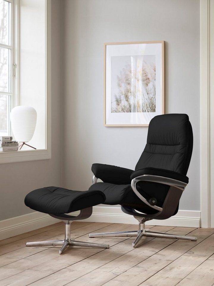 Stressless® Relaxsessel Sunrise, mit Cross Base, Größe S, M & L, Holzakzent Wenge von Stressless®