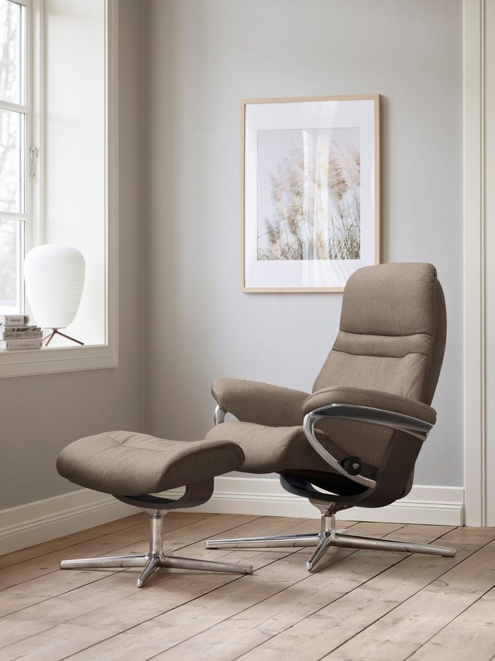 Stressless® Relaxsessel Sunrise, mit Cross Base, Größe S, M & L, Holzakzent Wenge von Stressless®