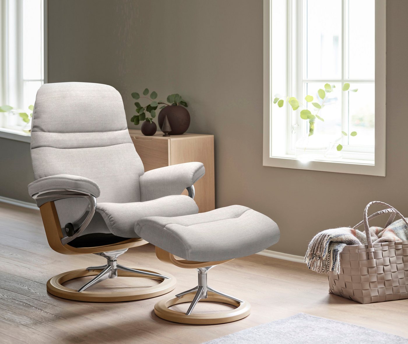 Stressless® Relaxsessel Sunrise, mit Signature Base, Größe S, Gestell Eiche von Stressless®