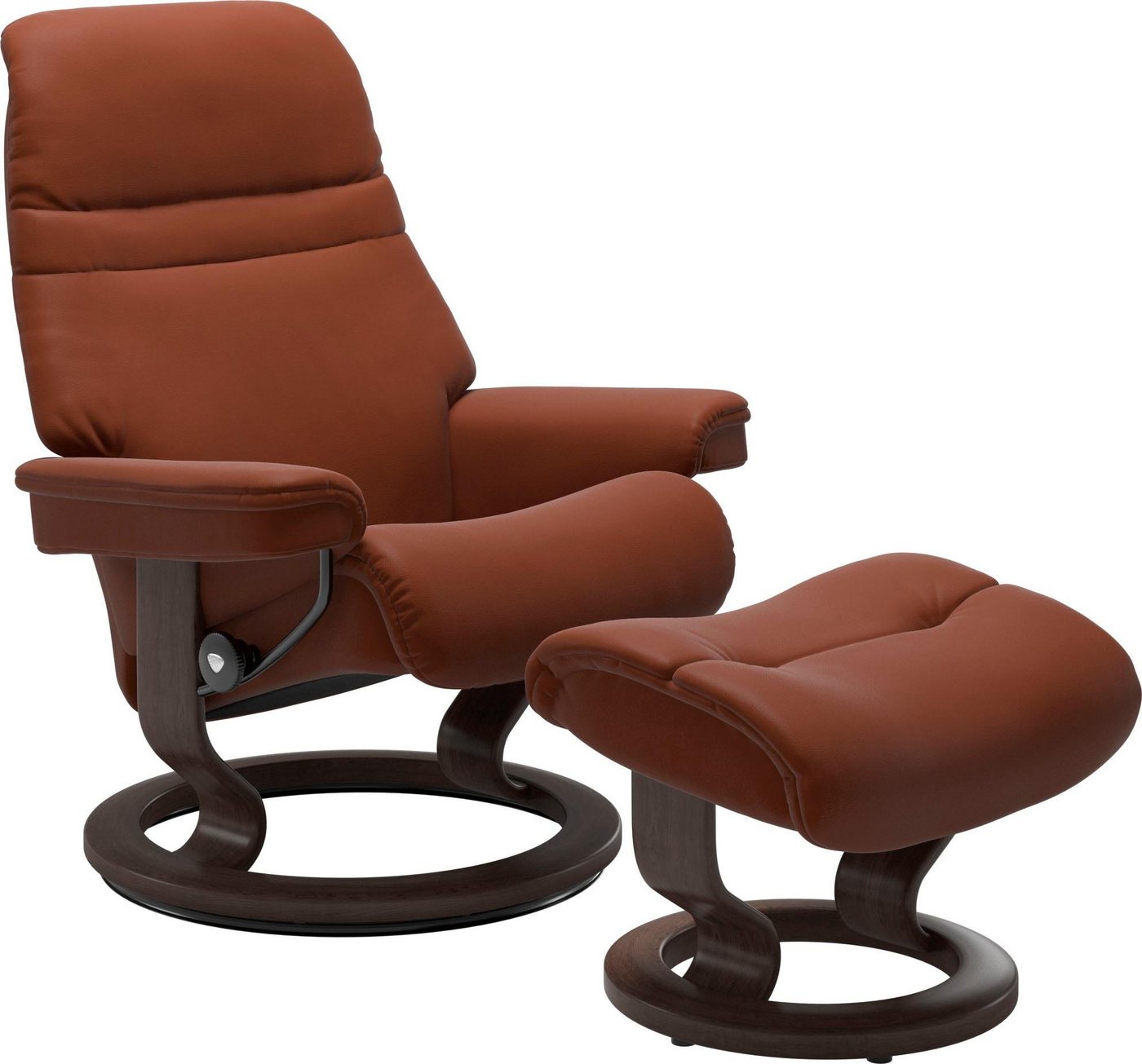 Stressless® Relaxsessel Sunrise (Set, Relaxsessel mit Hocker), mit Classic Base, Größe L, Gestell Wenge von Stressless®