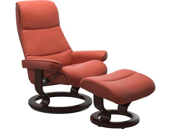 Fußhocker STRESSLESS View , braun (henna), B:57cm H:40cm T:47cm, Hocker, mit Classic Base,Gestell Braun von Stressless