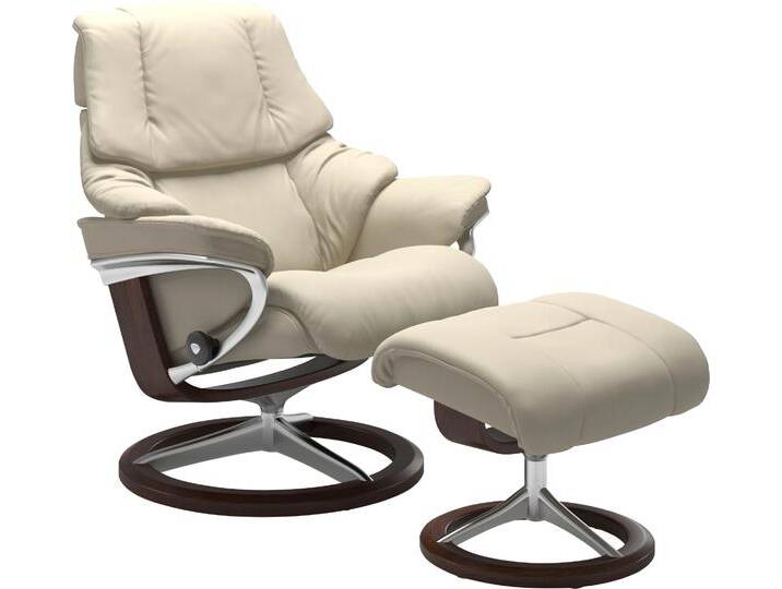 Relaxsessel STRESSLESS Reno , cream batick, B:79cm H:99cm T:75cm, Leder BATICK: BATICK ist ein leicht korrigiertes, durchgefärbtes und genarbtes Möbelleder, bei dem die meisten Unebenheiten und Spuren in der Regel entfernt wurden.;Leder PALOMA: PALOMA ist ein durchgefärbtes Semianilin-Möbelleder mit natürlicher Narbung.;ROHLEDER Stoff Q2 FARON: Ein fester zuverlässiger Bouclé mit einem strukturierten Aussehen und einer komfortablen Oberfläche (100% Polyester im Flor, Grundgewebe: 50% Polyester, 50% Polyacryl);Microfaser DINAMICA (88% Polyester, 12% Polyurethan), Sessel, mit Signature Base, Größe S, M & L, Gestell Braun Relaxsessel STRESSLESS Reno , cream batick, B:79cm H:99cm T:75cm, Leder BATICK: BATICK ist ein leicht korrigiertes, durchgefärbtes und genarbtes Möbelleder, bei dem die meisten Unebenheiten und Spuren in der Regel entfernt wurden.;Leder PALOMA: PALOMA ist ein durchgefärbtes Semianilin-Möbelleder mit natürlicher Narbung.;ROHLEDER Stoff Q2 FARON: Ein fester zuverlässiger Bouclé mit einem strukturierten Aussehen und einer komfortablen Oberfläche (100% Polyester im Flor, Grundgewebe: 50% Polyester, 50% Polyacryl);Microfaser DINAMICA (88% Polyester, 12% Polyurethan), Sessel, mit Signature Base, Größe S, M & L, Gestell Braun von Stressless