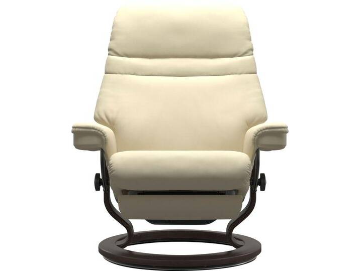 Relaxsessel STRESSLESS Sunrise , beige (vanilla paloma), B:79cm H:103cm T:78cm, Leder BATICK: BATICK ist ein leicht korrigiertes, durchgefärbtes und genarbtes Möbelleder, bei dem die meisten Unebenheiten und Spuren in der Regel entfernt wurden., Leder PALOMA: PALOMA ist ein durchgefärbtes Semianilin-Möbelleder mit natürlicher Narbung., ROHLEDER Stoff Q2 FARON: Ein fester zuverlässiger Bouclu00e9 mit einem strukturierten Aussehen und einer komfortablen Oberfläche (100% Polyester im Flor, Grundgewebe: 50% Polyester, 50% Polyacryl), Struktur fein JASMINE (90% Polyester, 10% Baumwolle), Sessel, elektrisch verstellbar, optional 2-motorisch, Größe M & L von Stressless