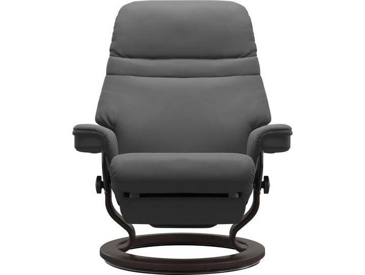 Relaxsessel STRESSLESS Sunrise , grau (grau batick), B:88cm H:103cm T:78cm, Leder BATICK: BATICK ist ein leicht korrigiertes, durchgefärbtes und genarbtes Möbelleder, bei dem die meisten Unebenheiten und Spuren in der Regel entfernt wurden., Leder PALOMA: PALOMA ist ein durchgefärbtes Semianilin-Möbelleder mit natürlicher Narbung., ROHLEDER Stoff Q2 FARON: Ein fester zuverlässiger Bouclu00e9 mit einem strukturierten Aussehen und einer komfortablen Oberfläche (100% Polyester im Flor, Grundgewebe: 50% Polyester, 50% Polyacryl), Struktur fein JASMINE (90% Polyester, 10% Baumwolle), Sessel, elektrisch verstellbar, optional 2-motorisch, Größe M & L von Stressless