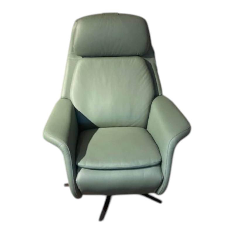 Relaxsessel Sam Leder 94 Paloma Fog 37 Grün mit elektrischer Relaxfunktion von Stressless