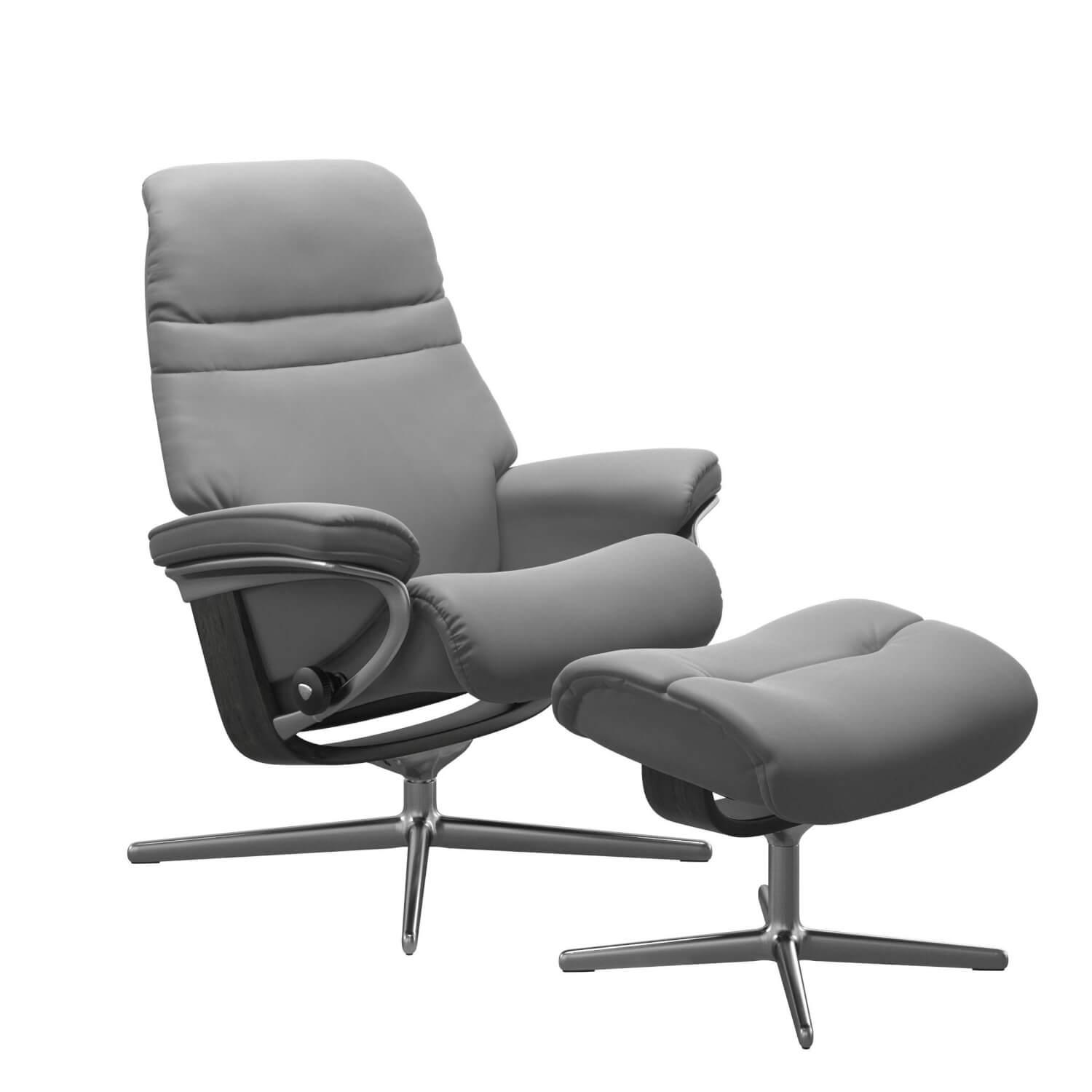 Relaxsessel Sunrise L Leder Batick Wild Dove Grau Base Cross Holzakzente Grau Ge... Relaxsessel Sunrise L Leder Batick Wild Dove Grau Base Cross Holzakzente Grau Ge... von Stressless