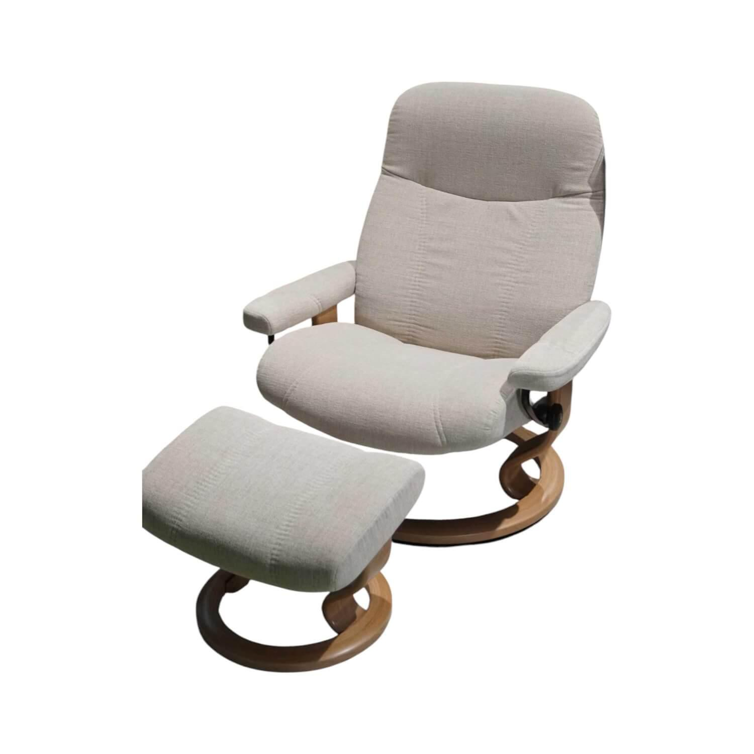 Sessel Consul L Stoff Daisy Sand Beige Gestell Classic Eiche Gebeizt Inklusive H... Sessel Consul L Stoff Daisy Sand Beige Gestell Classic Eiche Gebeizt Inklusive H... von Stressless