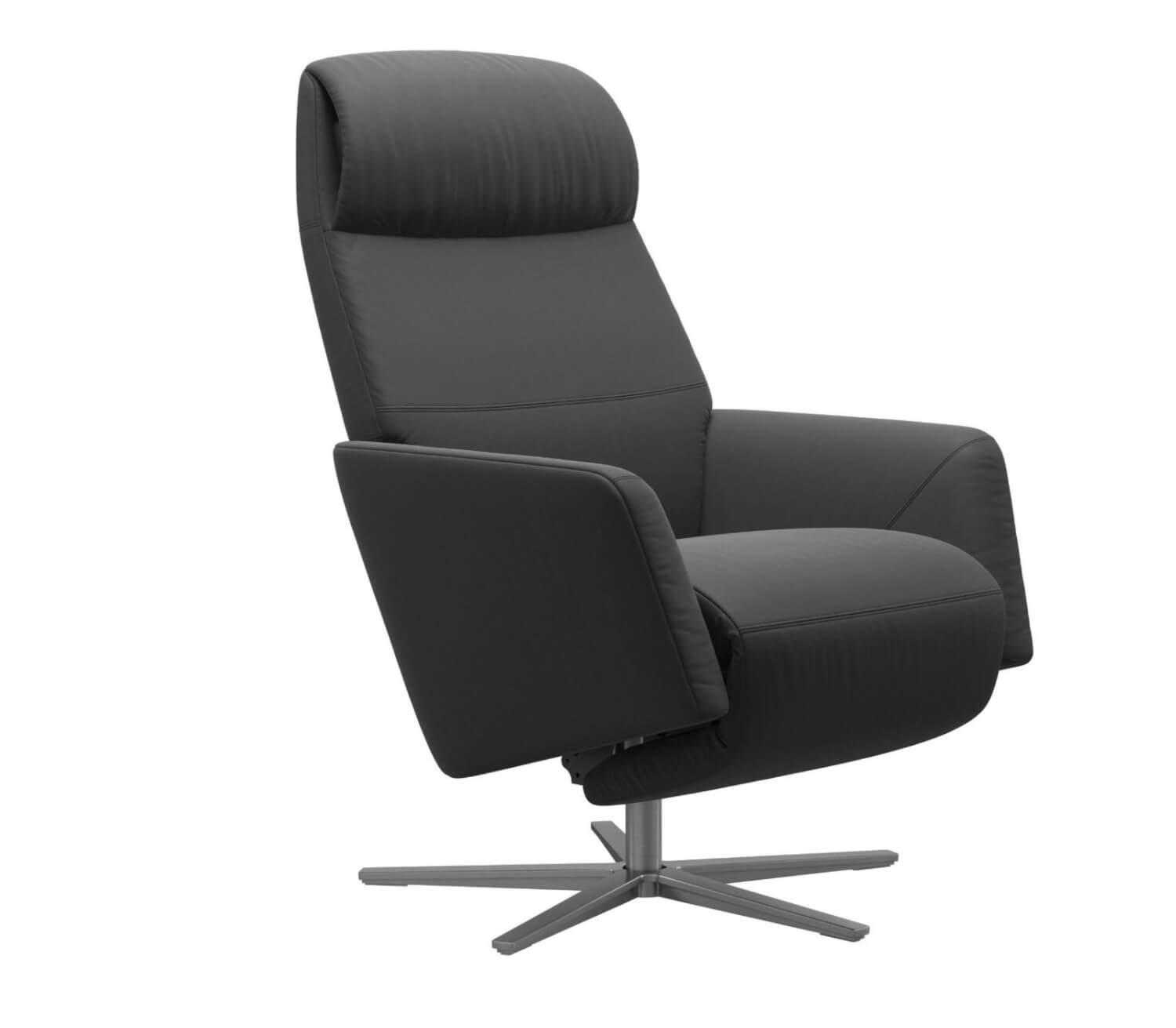 Sessel Scott Power Leder Paloma Rock Sirius Base Elektrisch mit Kabel von Stressless