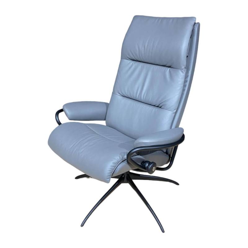 Sesses Tokyo M High Back High Base Star Leder Paloma Metal Grey von Stressless