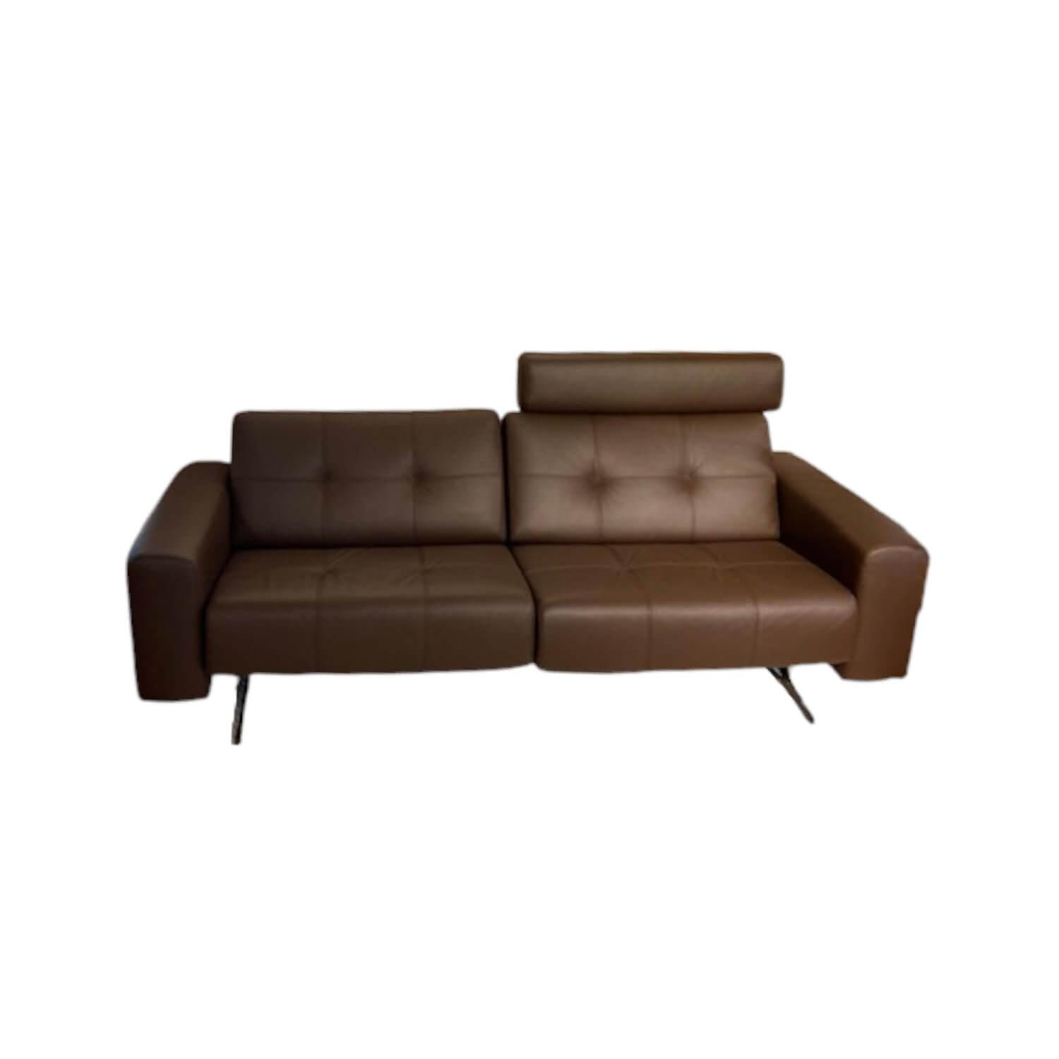 Sofa Ella Leder Paloma 094 Espresso 09433 Braun Gestell Massivholz Füße Metall P... von Stressless