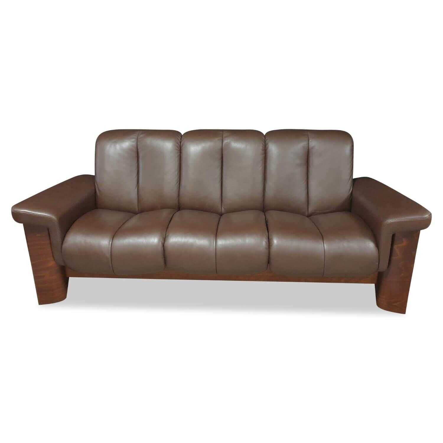 Sofa Wizard Leder Royalin Dark Brown mit verstellbarer Lehne von Stressless