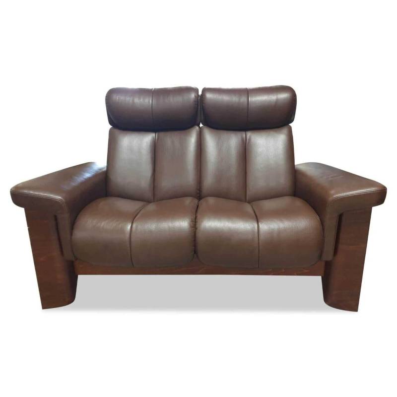 Sofa Wizard Zweisitzer Leder Royalin Darkbrown mit verstellbaren Lehnen und Kopf... von Stressless