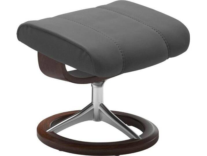 Stressless® Fußhocker Consul, mit Signature Base, Gestell Braun, grau, grey BATICK von Stressless