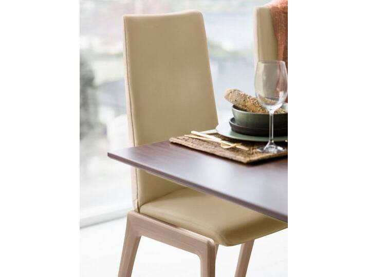 Stressless® Polsterstuhl Laurel, High Back, Größe M, mit abgerundeten Beinen in Eiche gekalkt, braun, sand PALOMA von Stressless