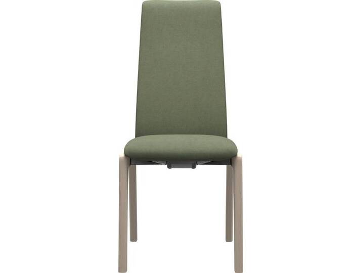 Stressless® Polsterstuhl Laurel, High Back, Größe M, mit abgerundeten Beinen in Eiche gekalkt, grün, green DINAMICA von Stressless