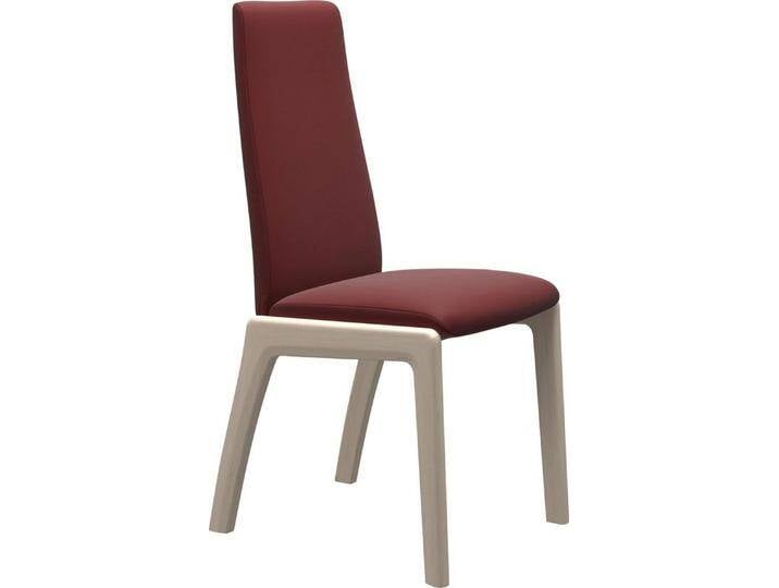 Stressless® Polsterstuhl Laurel, High Back, Größe M, mit abgerundeten Beinen in Eiche gekalkt, rot, cherry PALOMA von Stressless
