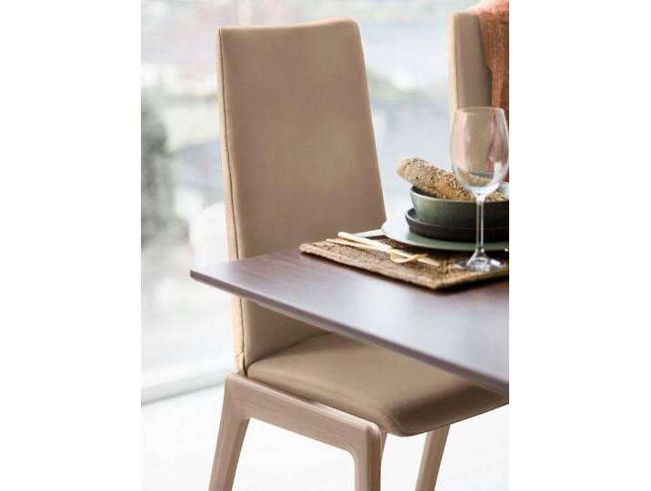 Stressless® Polsterstuhl Laurel, High Back, Größe M, mit abgerundeten Beinen in Eiche natur, braun, almond PALOMA von Stressless