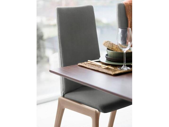 Stressless® Polsterstuhl Laurel, High Back, Größe M, mit abgerundeten Beinen in Eiche natur, grau, dark grey DINAMICA von Stressless