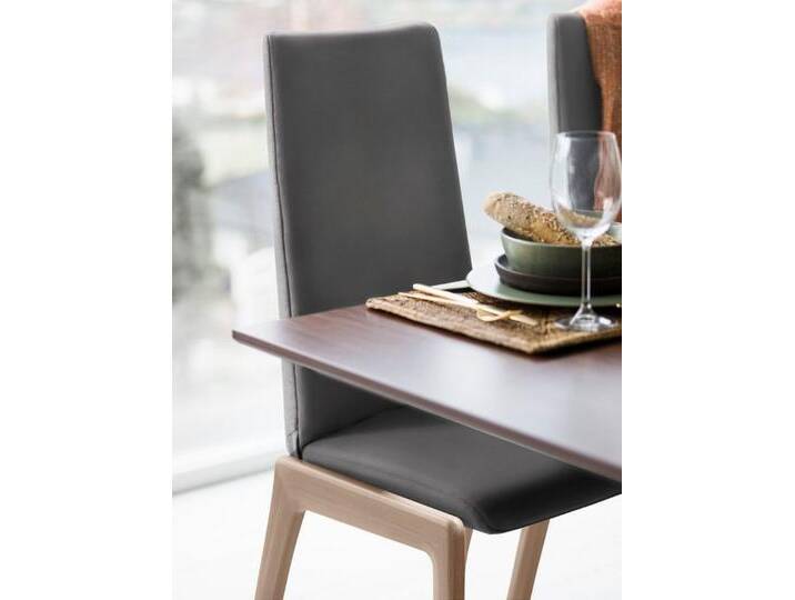 Stressless® Polsterstuhl Laurel, High Back, Größe M, mit abgerundeten Beinen in Eiche natur, grau, rock PALOMA von Stressless