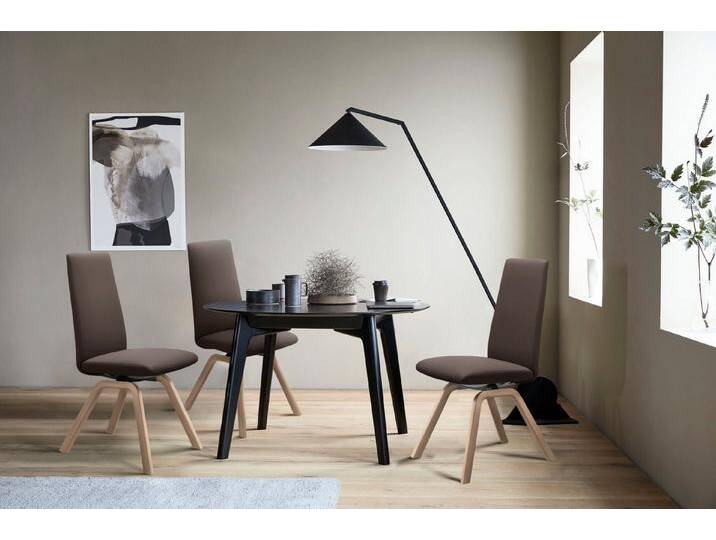 Stressless® Polsterstuhl Laurel, High Back, Größe M, mit schräggestellten Beinen in Eiche gekalkt, braun, brown BATICK von Stressless
