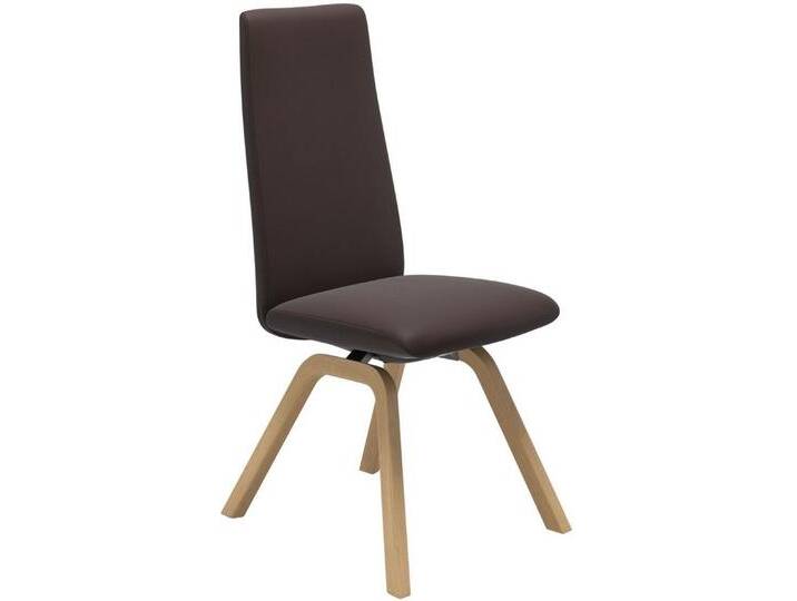Stressless® Polsterstuhl Laurel, High Back, Größe M, mit schräggestellten Beinen in Eiche natur, braun, chocolate PALOMA von Stressless
