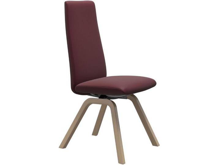Stressless® Polsterstuhl Laurel, High Back, Größe M, mit schräggestellten Beinen in Eiche natur, rot, bordeaux BATICK von Stressless