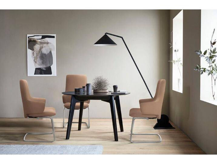 Stressless® Polsterstuhl Laurel, High Back mit Armlehne, Größe L, mit Beinen aus Stahl in Schwarz matt, braun, almond PALOMA von Stressless