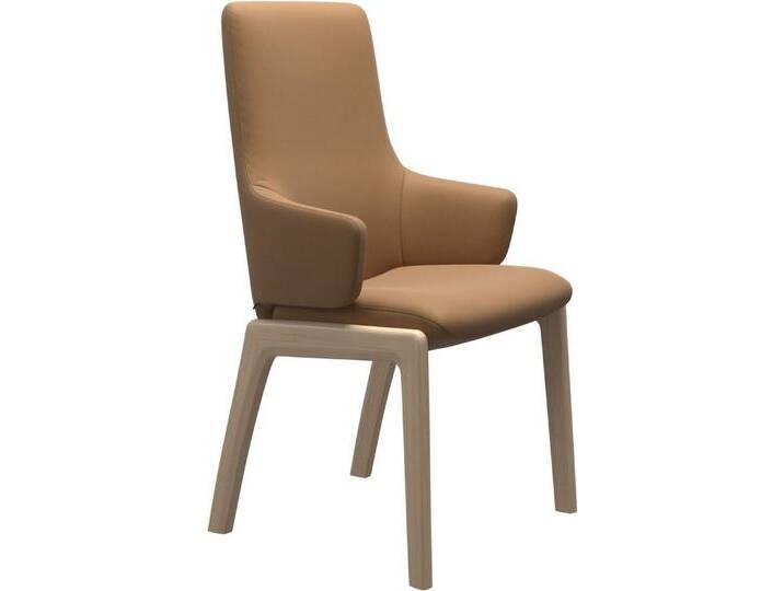 Stressless® Polsterstuhl Laurel, High Back mit Armlehne, Größe L, mit abgerundeten Beinen in Walnuss, braun, taupe PALOMA von Stressless